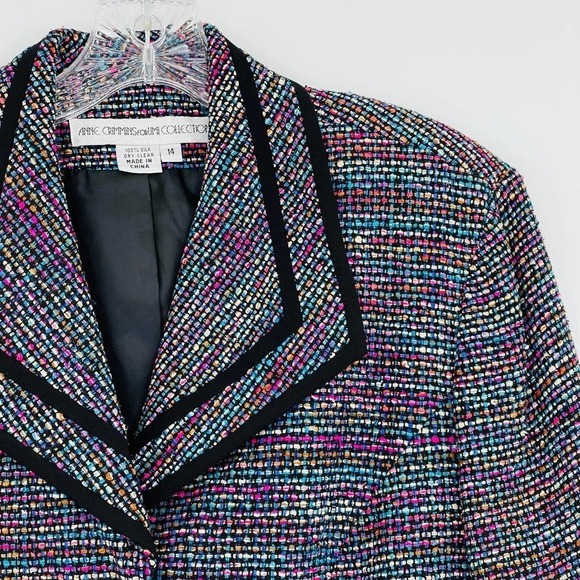 Vintage Anne Crimmins for UMI Silk Structured Blazer - Picture 1 of 6